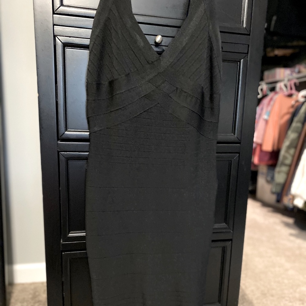 Black bandage cocktail dress - Small